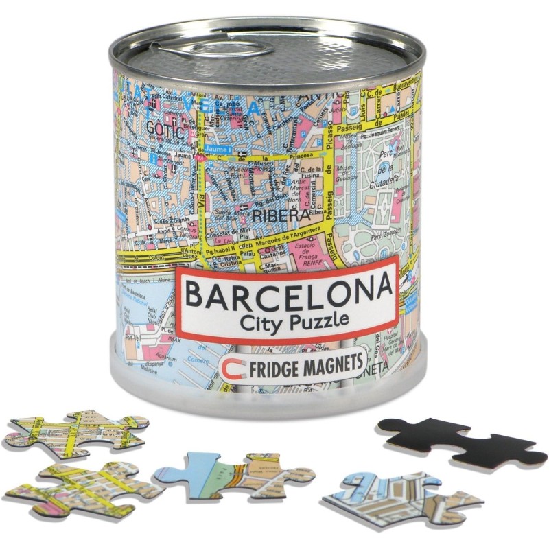 Extragoods City Puzzle Magnets - Barcelona