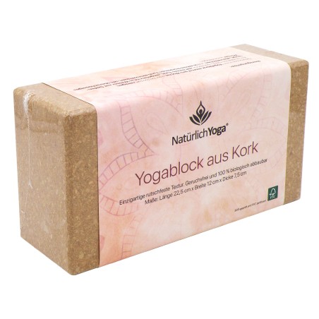 NatürlichYoga® - Yogablock Aus Echtem Kork