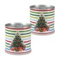 2 Stück MacFlowers® | Anzucht-Set Weihnachtsbaum Fichte |  Eine Sorte instant Gardening Blumendosen | Adventskalender