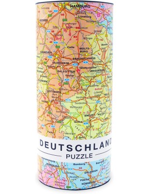 Premium Deutschlandkarte Puzzle mit 1000 Teilen - Deutschland Puzzle Länderpuzzle Erwachsenenpuzzle 66 x 45 cm