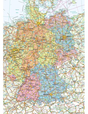 Premium Deutschlandkarte Puzzle mit 1000 Teilen - Deutschland Puzzle Länderpuzzle Erwachsenenpuzzle 66 x 45 cm