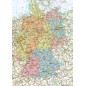 Premium Deutschlandkarte Puzzle mit 1000 Teilen - Deutschland Puzzle Länderpuzzle Erwachsenenpuzzle 66 x 45 cm