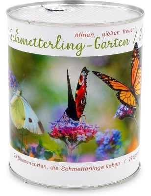 Schmetterlinggarten mit 30 verschiedene Blumensorten für Schmetterlinge und Bienen - Ein bunte Blütenmischung